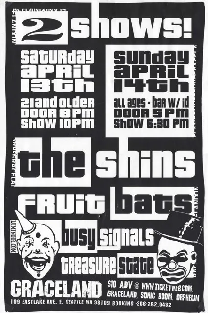 Busy Signals, The Fruit Bats, The Shins, Treasure State