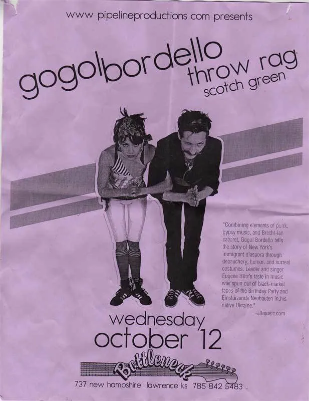 Gogol Bordello, Scotch Green, Throw Rag