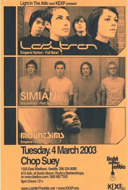 Ladytron, Mount Sims, Simian